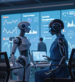 two-robots-having-meeting-futuristic-office-setting-min two-robots-having-meeting-futuristic-office-setting-min